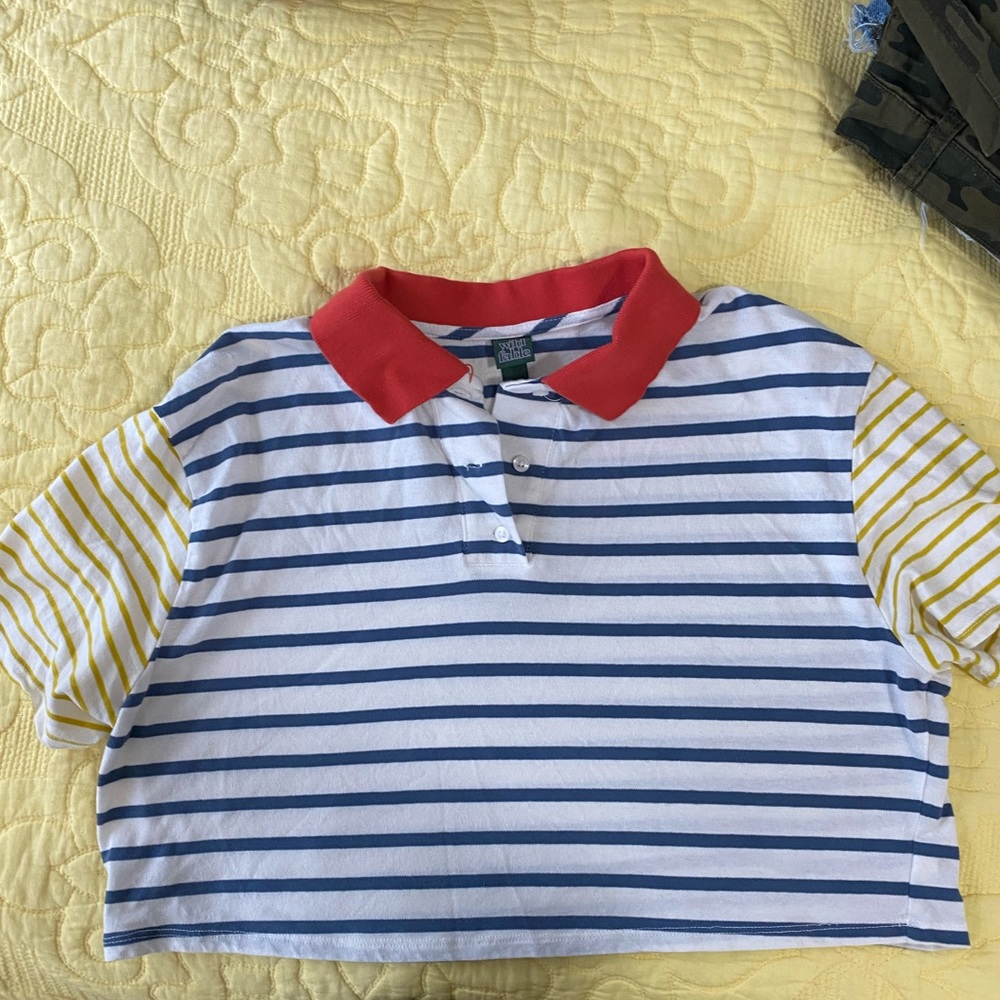 Cropped Polo Shirt